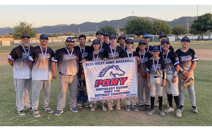 2024 Pony 14U District Tournament Champions